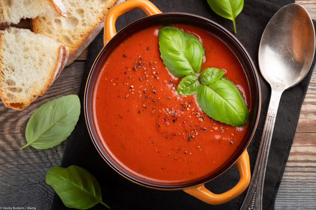 Something For The Weekend Simple Tomato Soup With Cheesy Garlic Dippers