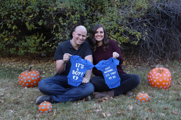 My Husband Died Two Months After Our Twins Were Born – Now They Are My Reason To Keep Going - Twin announcement photo credit Whitney Wilde 630x420